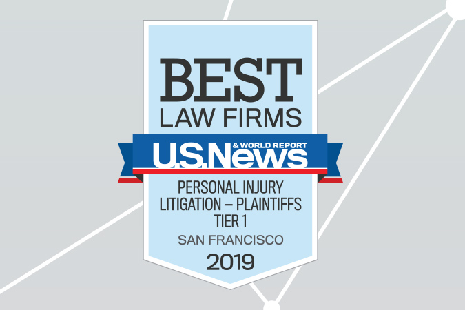 U.S. News Best Law Firms badge for Personal Injury Litigation - Tier 1