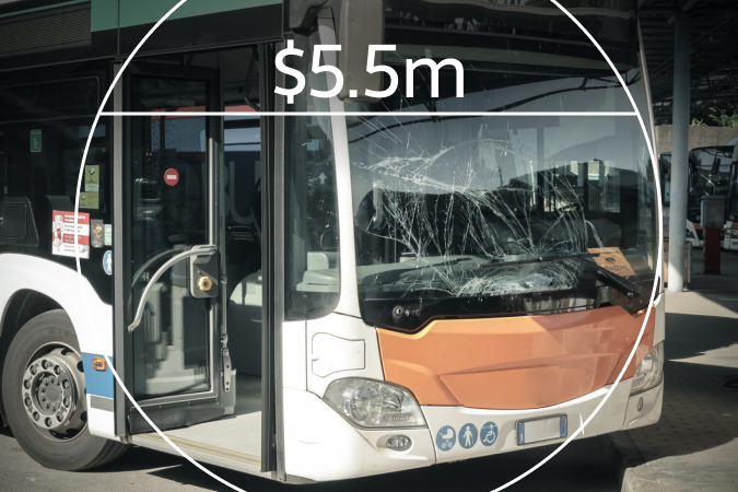 $5.5 Million for Injured Resident in Bus Accident